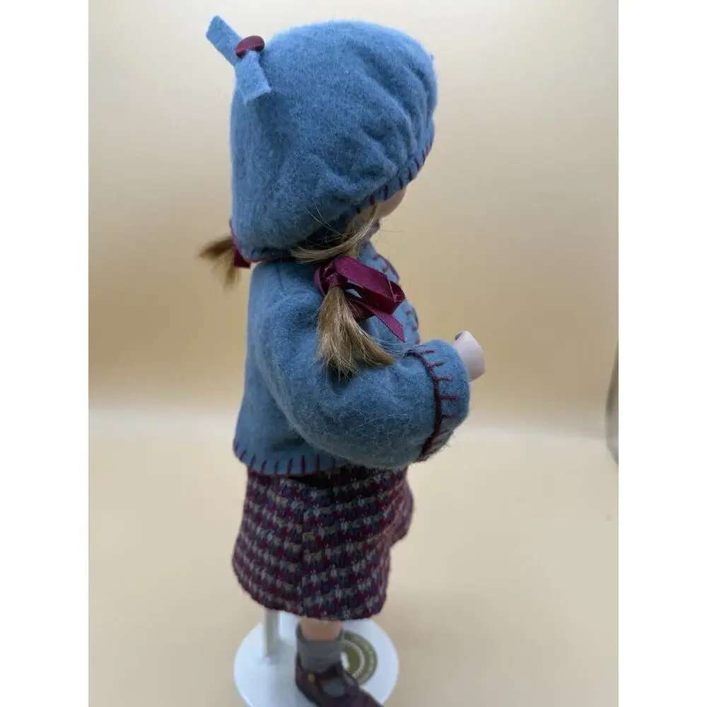 Boyds Bears & Friends Doll Blue Coat Hat Teddy Pocket 12” Collectible Doll